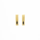 Brass Tree Post Earrings