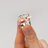 Katia Rabey | Folding Ring with Interchanging Gems