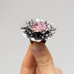 Kristina Przyjemski | Multi Layered Flower with Ruby Slice