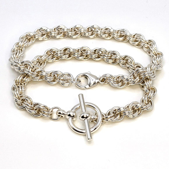 Double Link Spiral Bracelet