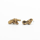 Vesicular Basalt Stud Earrings