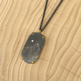 Engraved Mountain Necklace Roval - Prong