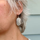 Engraved Mountain Earrings - Wide