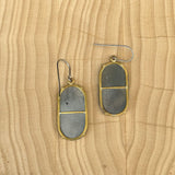 Engraved Mountain Earrings - Wide