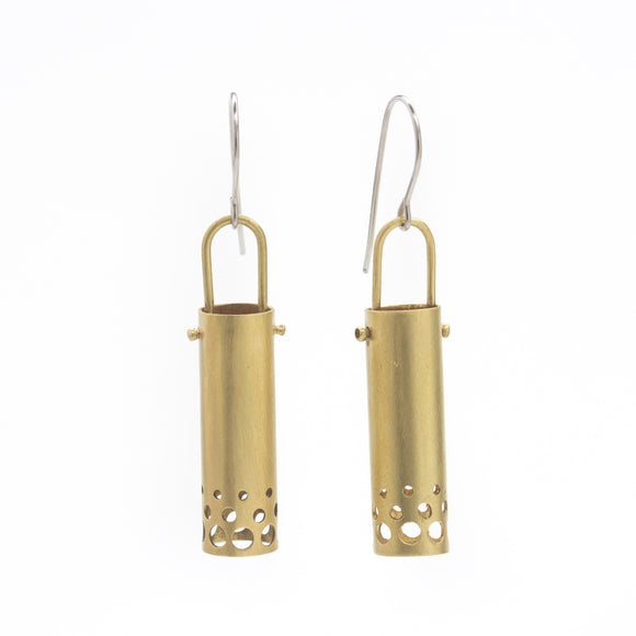 Medium Tube Dangle Earrings