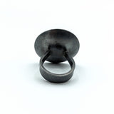 Oxidized Pearl Ring