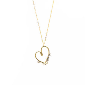 Seeded Heart Necklace