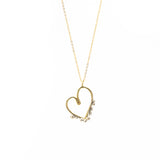 Seeded Heart Necklace