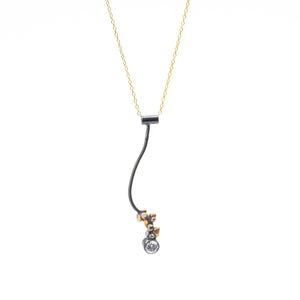 Seed Necklace with Cubic Zirconia