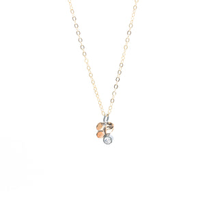 Planished Seed Drop (Baby) Necklace