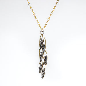 Seed Organic Leaf shape Drop Necklace