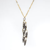 Seed Organic Leaf shape Drop Necklace