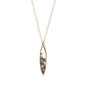 Seed Organic Leaf shape Dainty Necklace