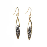 Seed Leaf Shape Drop Earrings