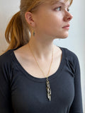 Seed Organic Leaf shape Drop Necklace