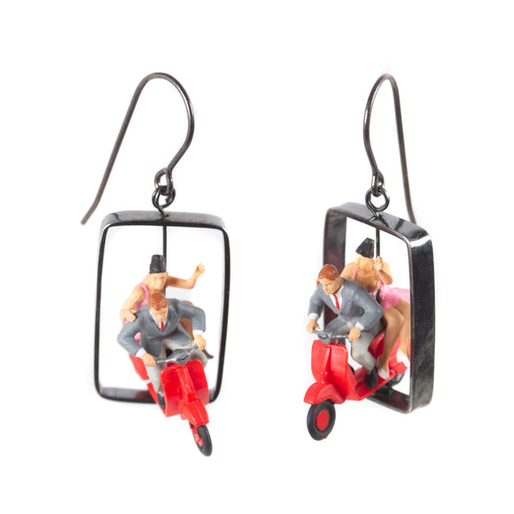 Scooter Couple  Earrings