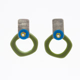 Olive Plexiglass Earrings