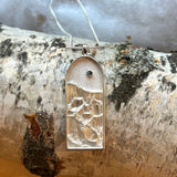 Blue Moon Landscape Pendant