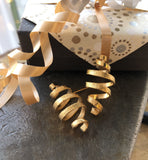 Gold Spiral Earrings