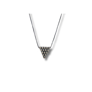 Small Silver Inverted Triangle Necklace