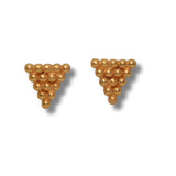 Small Gold Inverted Triangle Earrings