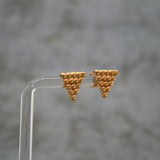 Small Gold Inverted Triangle Earrings