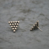 Small Inverted Triangle Earrings in Sterling Silver