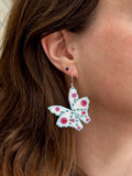 Butterflies with Ikat Fringe - Flutter 1 Earrings