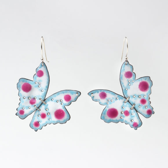 Butterflies with Ikat Fringe - Flutter 1 Earrings