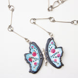 Butterflies with Ikat Fringe - Flutter Necklace