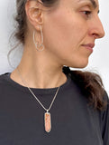 Raw Orange Kyanite Necklace