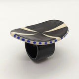 Amy Rogers - Black and White Disc Ring