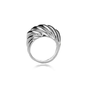 Torsade Ring in Silver Sterling