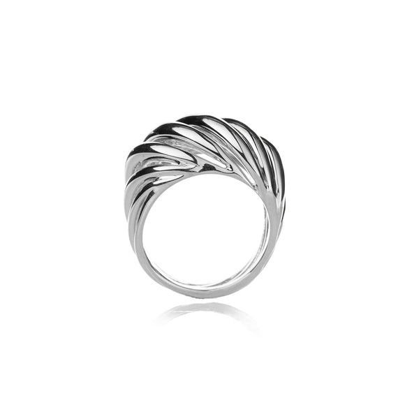 Torsade Ring in Silver Sterling