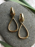 Gold Twist Hoop Earrings 3 micron 18k gold plating over sterling