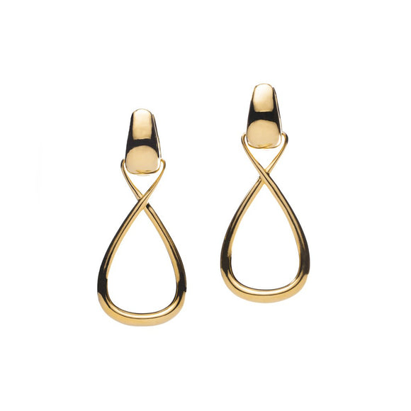 Small Gold Twist Hoop Earrings