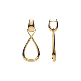 Small Gold Twist Hoop Earrings