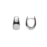 Small Silver Twist Hoop Earrings