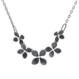 Flower Petals Necklace with Pearls