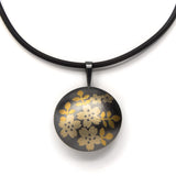 Carolina Andersson - Cherry Blossoms silver and gold pendant keumbo yukata jewelry show