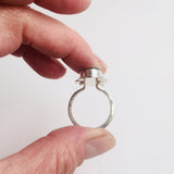 Framed Labradorite Ring