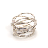 coil ring in silver