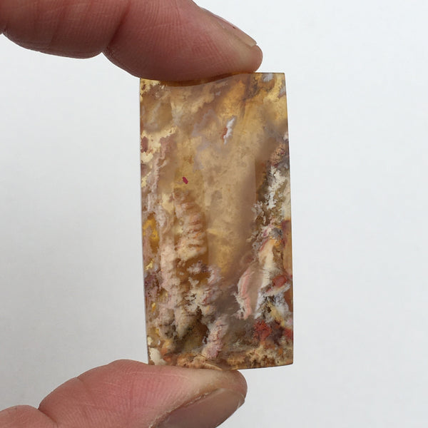 Graveyard store Plume Agate 87.14 ct Teardrop cabochon 52.6 x 36.9 mm Oregon y32121 Brown Beige Gemstone Loose Cab Gem Stone