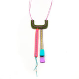 Multicolor Stitched Necklace