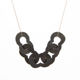 Steel Lilac Linked Necklace