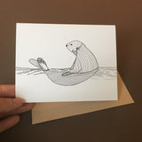 Ocean Life Drawing Notecards