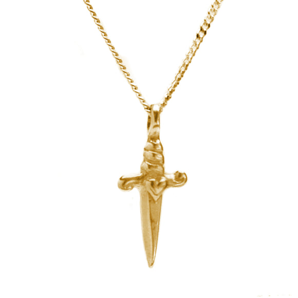 Brass Dagger Necklace
